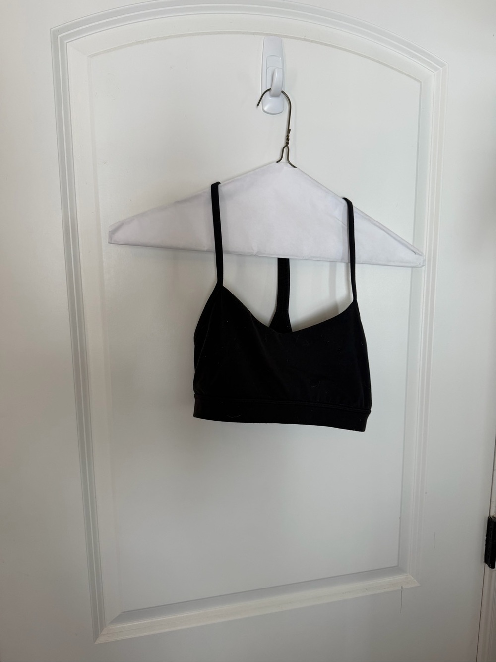 lululemon athletica Black Strappy Cropped Sports Bralette
